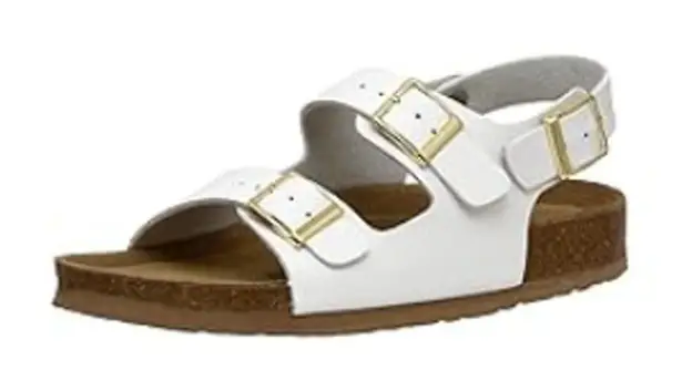 Cushionare CUSHIONAIRE Lulu Cork footbed Sandal White Size 9 New without Box!