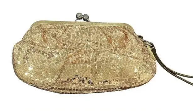 Coach  Limited Edition Sequin Kisslock Wristlet