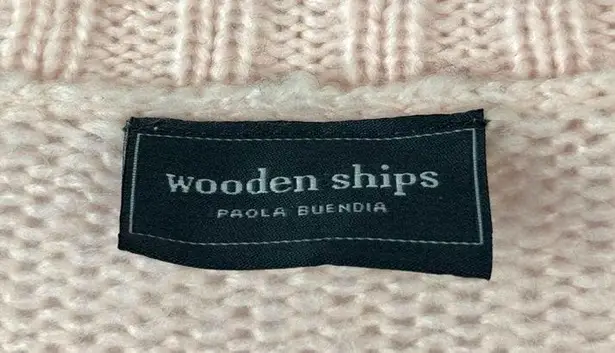 Wooden Ships  Caprice Angel Knit Sweater Pink Sapphire Mohair Wool Slouchy Medium