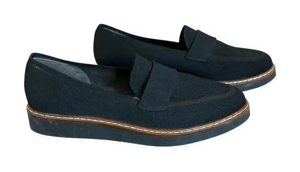 Me Too Barrett Loafer Platform Slip On Shoe Womens Size 10 Black