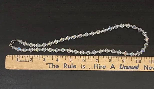 Vintage Clear Aurora Borealis AB Crystal Diamond