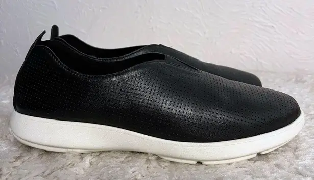 Abeo Virge Women's Shoes Black Leather All Day Comfort Casual Slip On Size 9