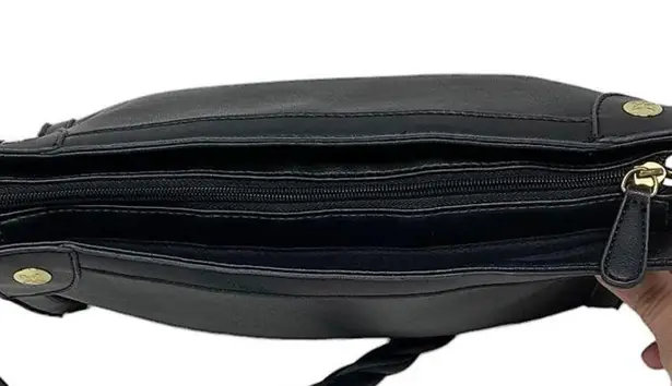 Relic Women's Black Shoulder Bag Purse ~ Braided Handle Strap