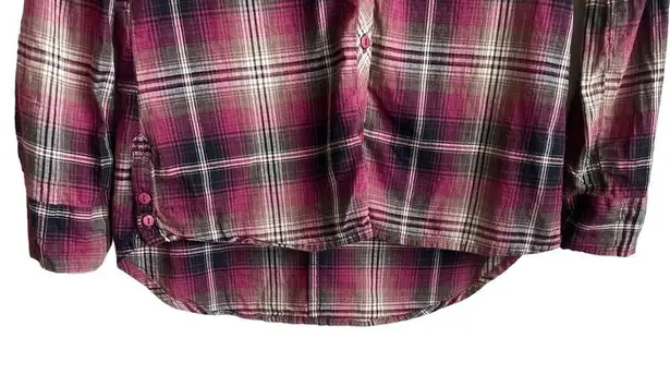 Eden & Olivia Women Top S Red Plaid Long Sleeve Button Up Western Cowgirl Grunge
