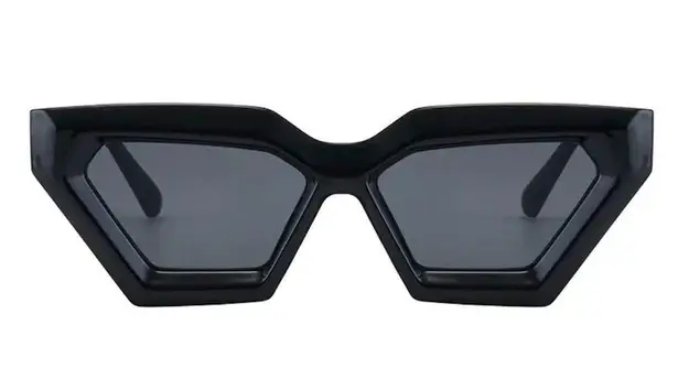 Black Vintage Cat Eye Style Sunglasses Designer Retro Shades Fashion