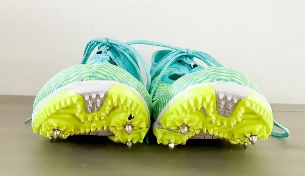 Saucony Neon Blue Yellow Endorphin 2 Track Shoes sz 7.5