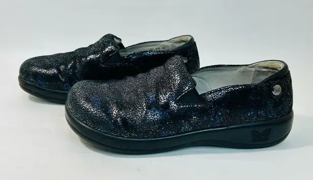 Alegria Keli Devine KEL 948 Black / Blue Shoe Loafer Women's Size 39