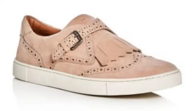  Shoes Women's Frye Gemma Kiltie‎ Suede Sneaker Blush Pink Size 6