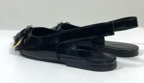 Givenchy Voyou Pointed Toe Slingback Ballet Flat Black 39.5 NEW