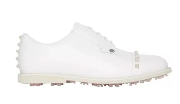 NWT Women’s G/Fore Gallivanter Leather Stud Cap Toe Golf Shoe size 8.5 White