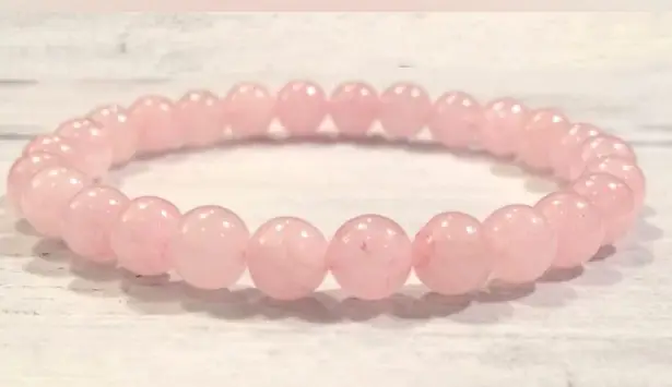 💗Rose Quartz Crystal Bracelet💗 ~8mm