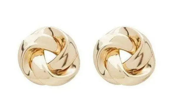 Dreamstate Knot Stud Earrings in Gold