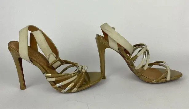 Filumena Klimini Collection Strappy Heels Tan Size 7.5