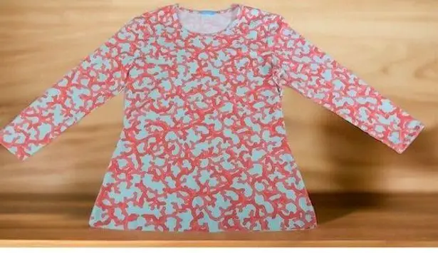 J. McLaughlin Casual Geometric Long Sleeve XS Nylon And Spandex