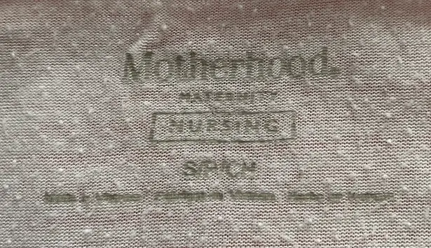 Motherhood Maternity Nursing Striped Red & White Tee, size S