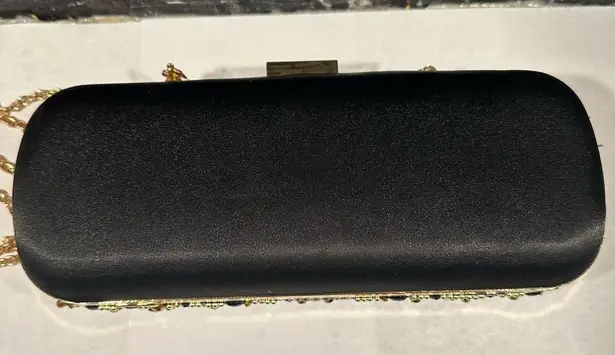 INC International Concept Clutch~Jeweled Rhinestone Evening Bag~Elsie~Prom Black