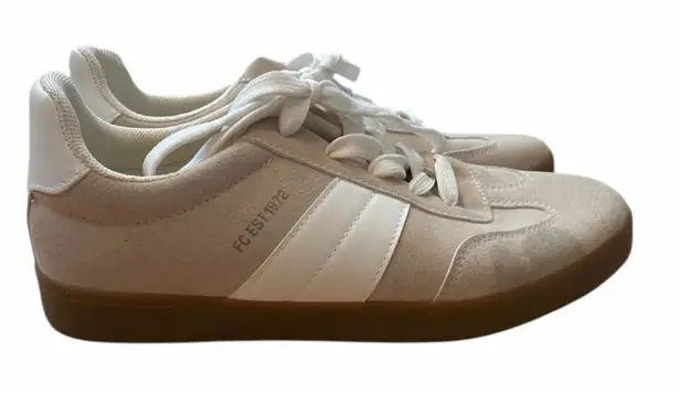 French Connection  Austra Beige and White Sneakers