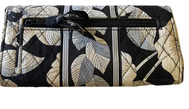 Vera Bradley  Black Floral Crossbody Messenger Purse Wallet Set