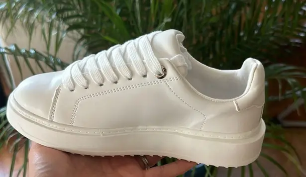 Soda White Vegan Leather Sneaker