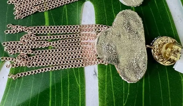 Rush Faux Pearl Cluster Drop Earrings NWT