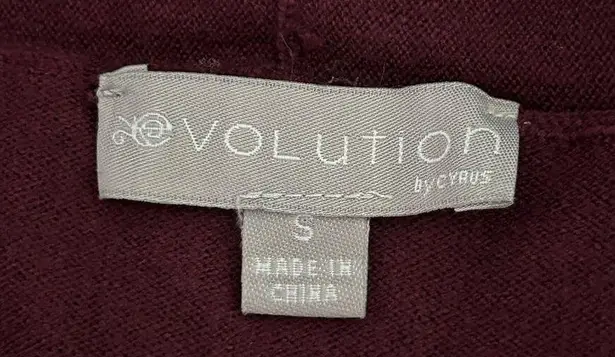 Evolution by Cyrus Open Front Button Detail Open Front Cardigan S Small Red - Image 8