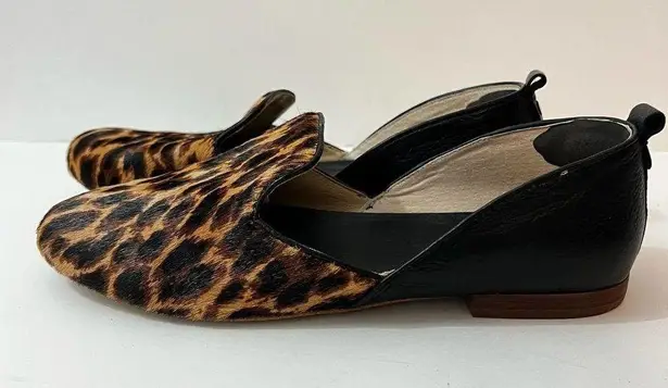 Latigo  Leopard Loafers Pony Hair Slip On Size 8