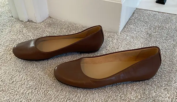 Naturalizer Brown Maxwell Leather Ballet Flat Size 9N