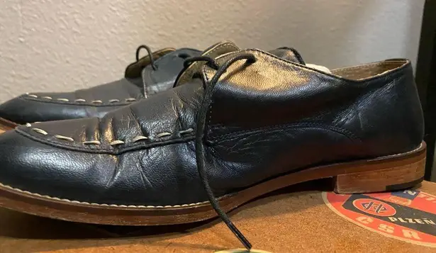 Gap  Navy Blue Oxford Leather Dress Shoes, Size 8B