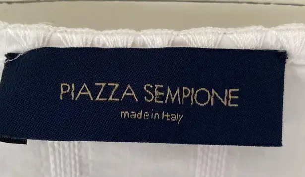 Piazza Sempione White Blouse made in Italy IT 44 S
