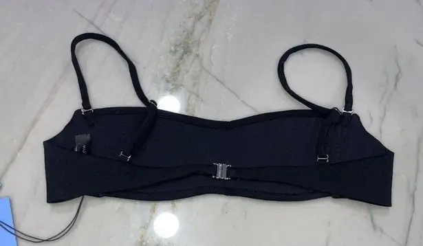 MUGLER Corset Bikini Top in Black 38 New Womens Swim Suit Travel Bag Size undefined