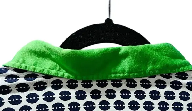 J. McLaughlin Long Sleeve Geometric Long Sleeve Collared Shirt Size Large Casual