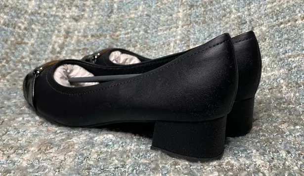 Piccadilly Cloud Rita II Women's Low Heel Buckle Pumps in Black Size 10