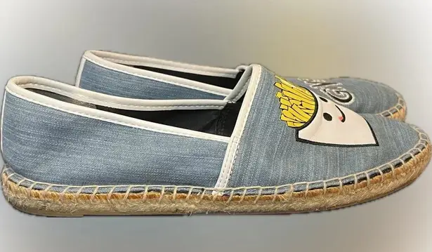 Circus by Sam Edelman Leni "Fries B4 Guys" Embroidered Espadrille Flats Size 8.5