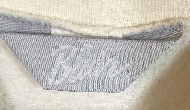 Blair Retro White Sweatshirt Morning Glories Vintage Graphic Print Floral Large