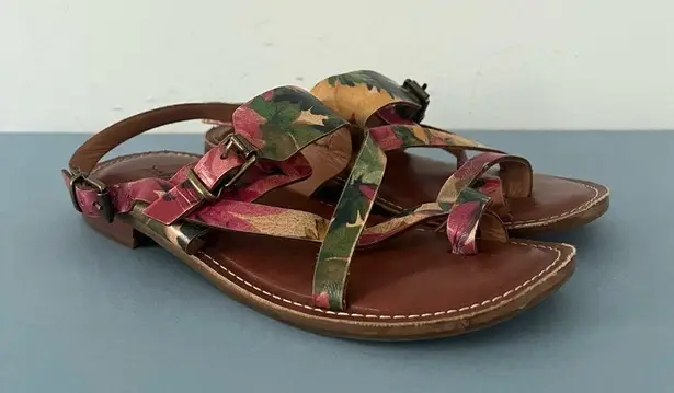 Patricia Nash Fidella Spring Multi Strappy Leather Sandals