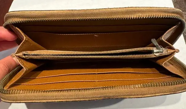 BVLGARI Brown Leather Long Wallet - READ DESCRIPTION