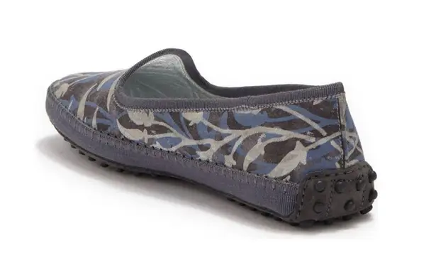 Tod's Tod’s Tess Patterned Slip-On Flats, Antracite Size EU 37.5 New in Box +DustBag