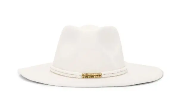 Nikki Beach wool Luna Hat in White