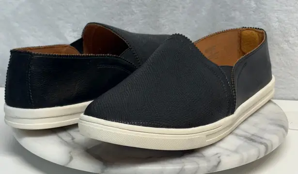 Sun + Stone Women Mariam Slip On Shoes Black Faux Leather Size 11 Casual