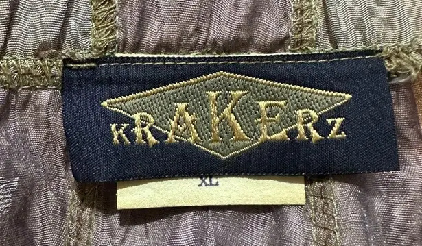 Krakerz Vintage 1990s Y2K Purple Floral Distressed Maxi Skirt Boho Festival XL