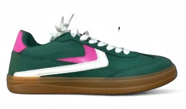 DOLCE VITA Sybela Low Top Lace Up Comfortable Sneaker Size 9.5 Green