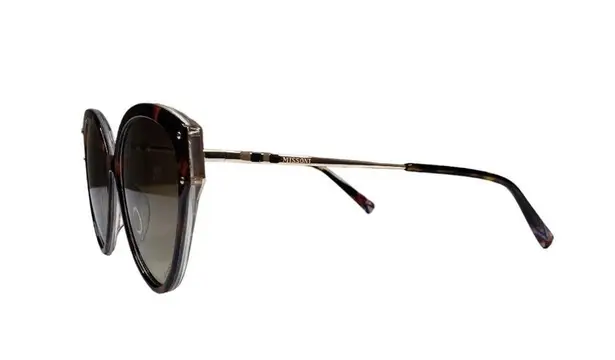 Missoni 59mm Cat Eye Sunglasses Havana Pattern Brown Gradient NEW
