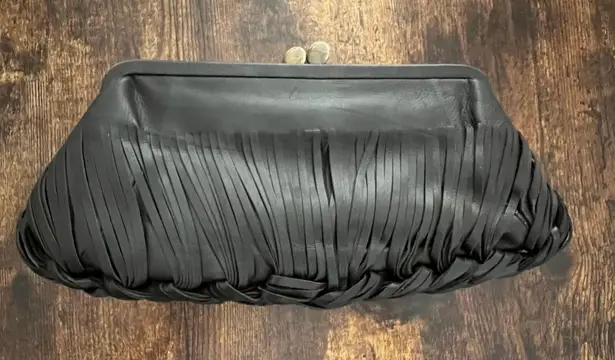 Sondra Roberts | braided clutch handbag.