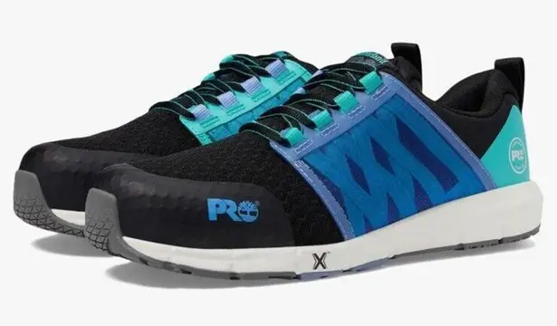 Timberland Pro Radius Composite Safety Toe Black/Aqua Women's Size 11 M