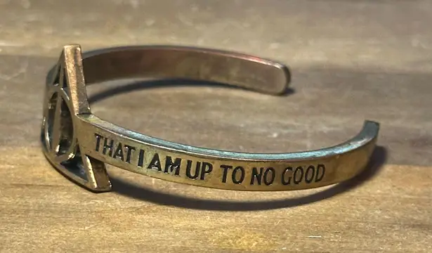 Warner Brothers Harry Potter I Solemnly Swear Deathly Hollows cuff bracelet