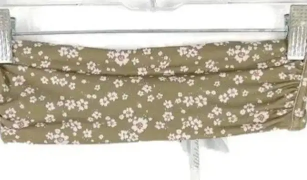 ANDIE NWT Swim The Bora Bora Top Bikini Top Ditsy Floral Olive Size Medium M NEW