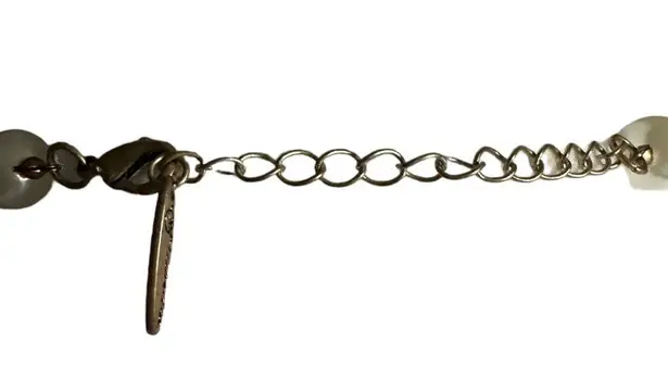 Plunder Bib Statement and Glass Necklace And Earrings Set Aqua and Pearl Posse