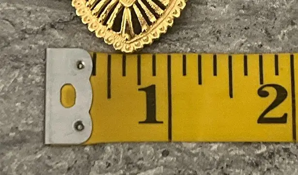 Vintage Estate Gold Tone Clear Rhinestones Scarf Clip Holder