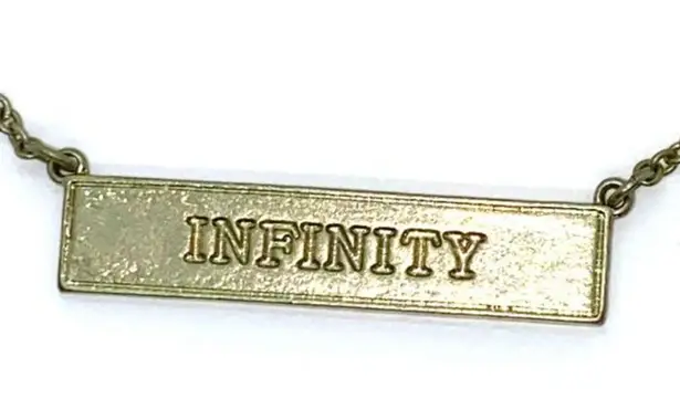 Handmade Infinity & Beyond Gold-Tone Reversible Necklace