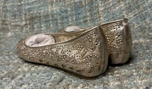 Charter Club Tonina Rhinestone Pointed-Toe Flats in Platino